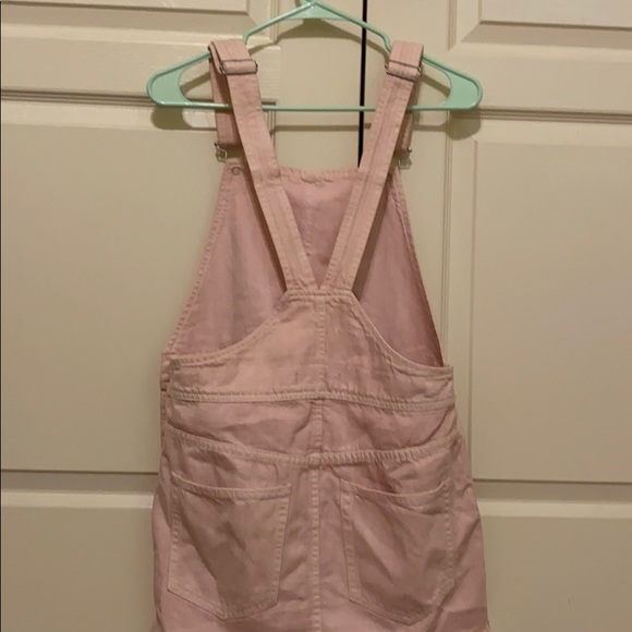 free people overall dress light pink - Picture 4 of 6
